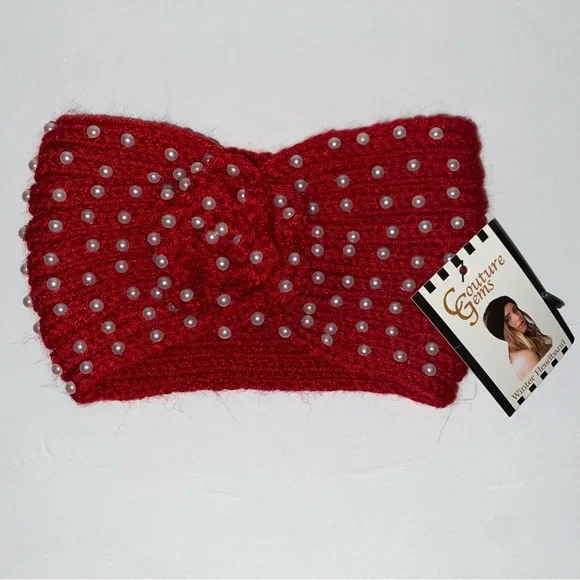 Couture Gems Pearl-Embellished Headband - Picture 1 of 4